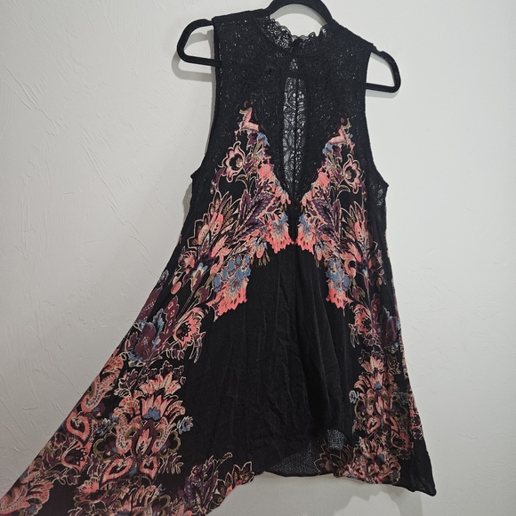 Intimately Free People Dress Womens Size Medium Marsha Lace Printed Fairygoth - Picture 7 of 12